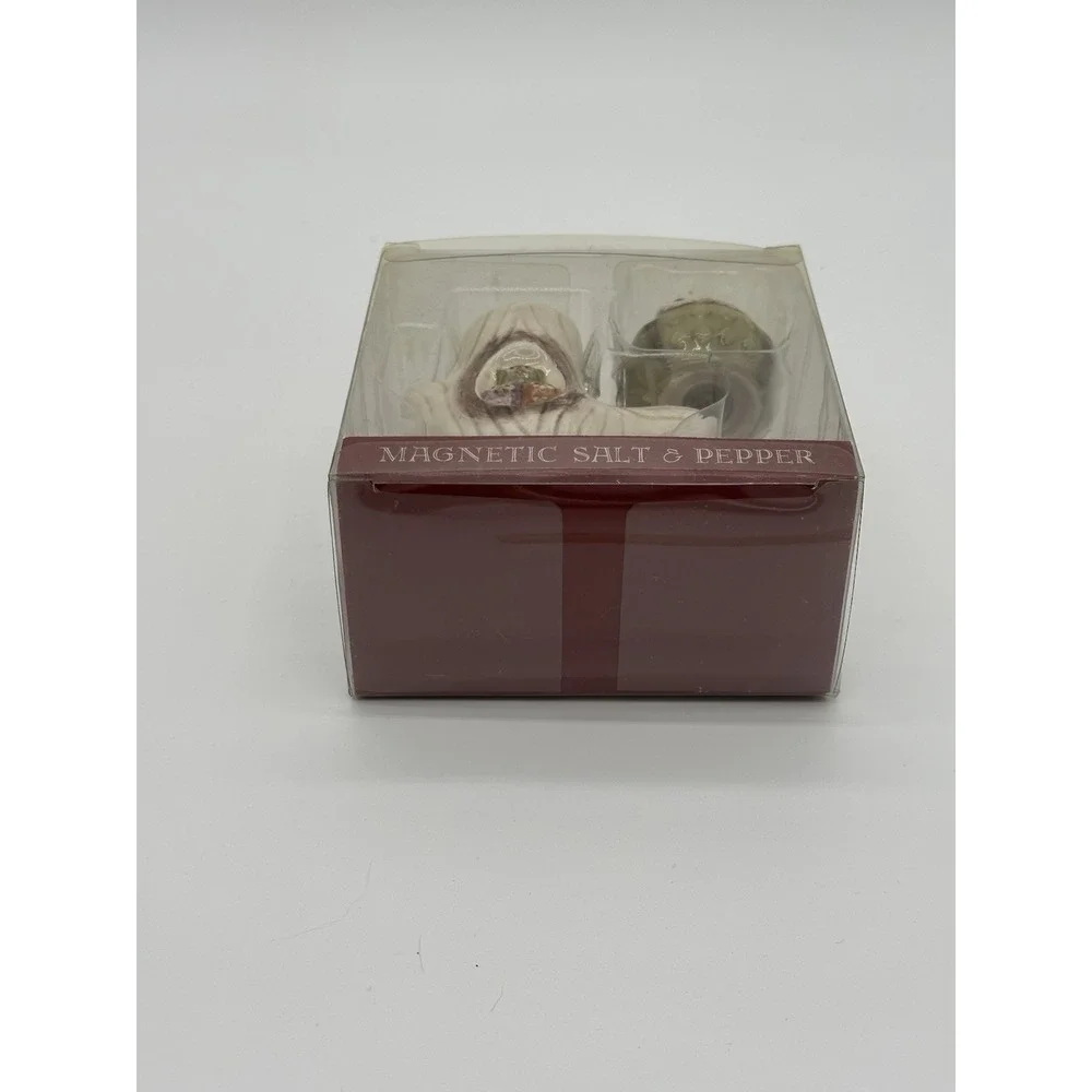 Grasslands Road Crimson Hollow Owl Tree Magnetic Salt Pepper Shakers NIB